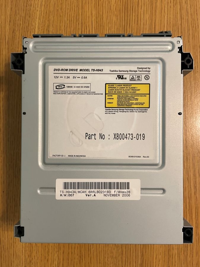 Replacement Toshiba Samsung TS-H943  Xbox 360 DVD Drive